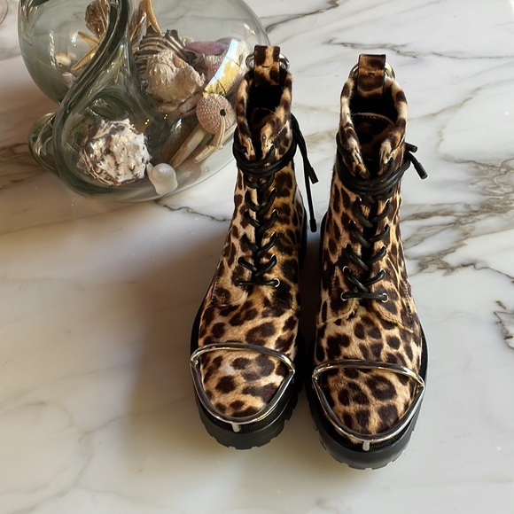 Alexander Wang Leopard Combat Boots🔥 New without tags! - Picture 5 of 9